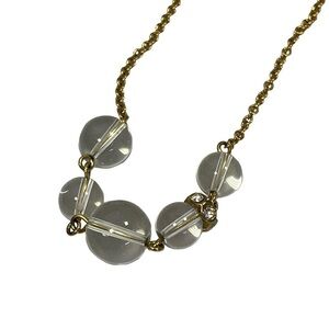 J crew gold bubble statement necklace